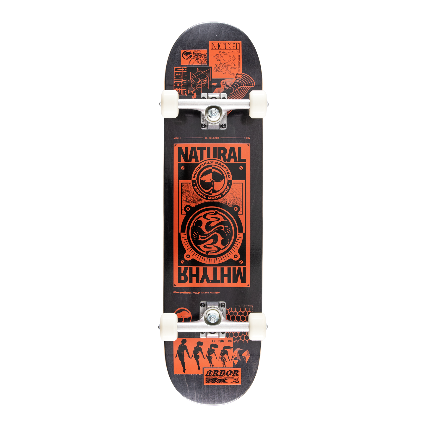 Arbor Street Complete skateboard - Natural Rhythm 8.0 - graphic