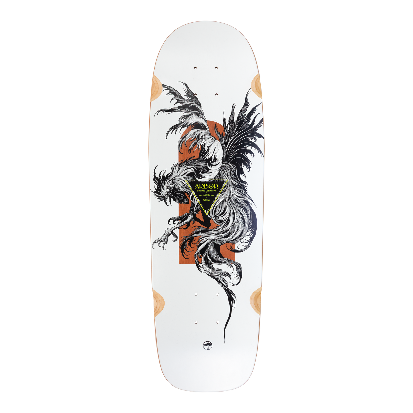 Arbor Cruiser skateboard Deck - Bamboo Pilsner XL K Darmaeva - graphic