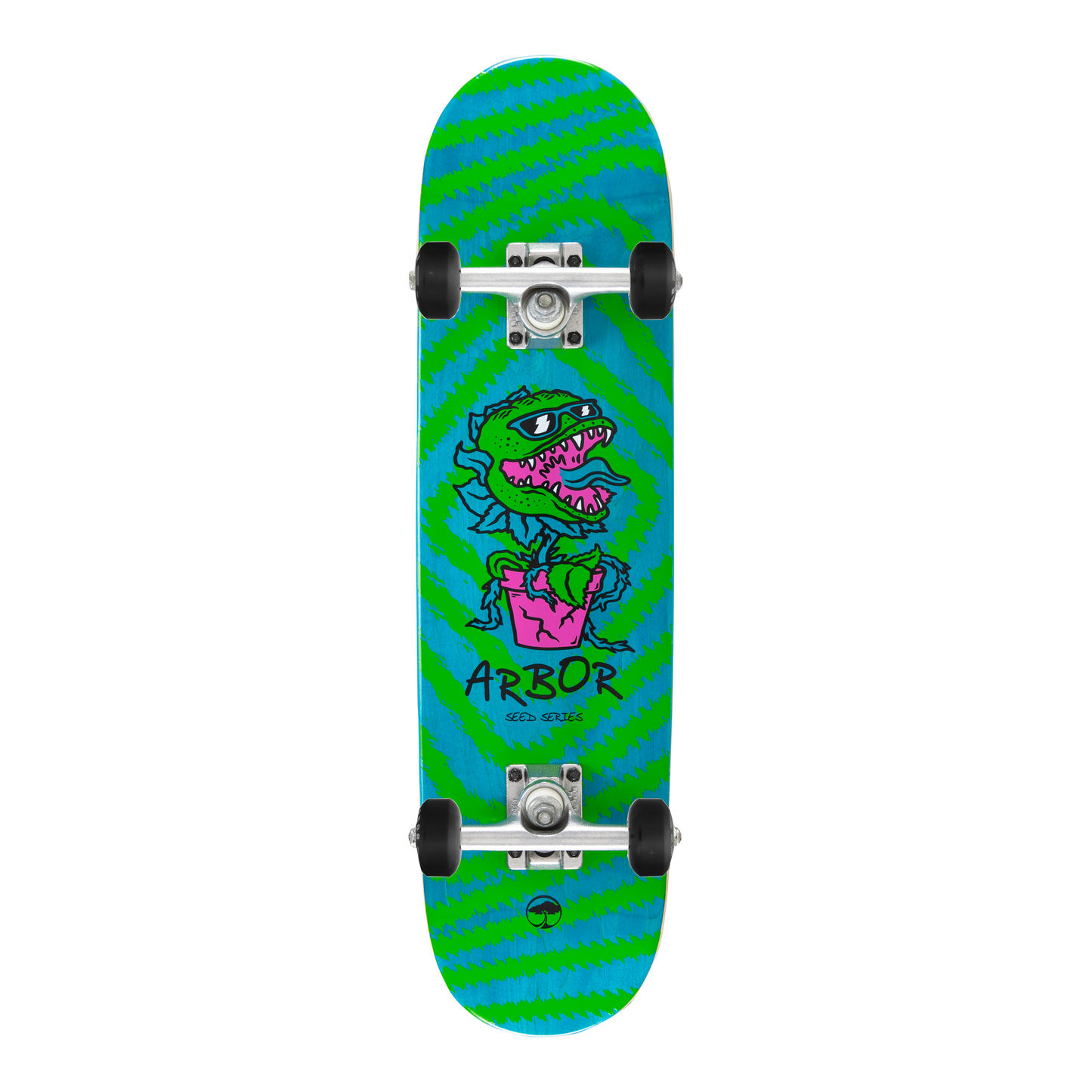 Arbor Seed 7.25 Chomp Complete Skateboard graphic