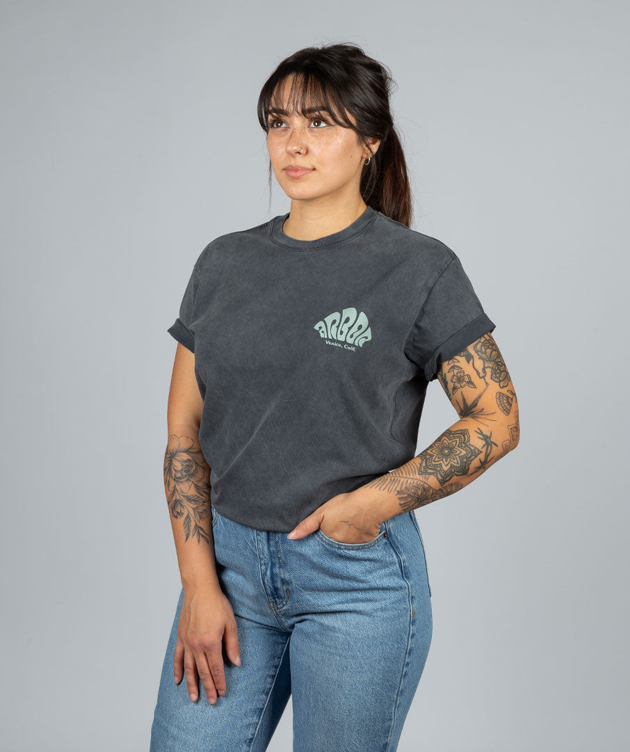 Grown In the Dark Tee - Mineral Wash Black